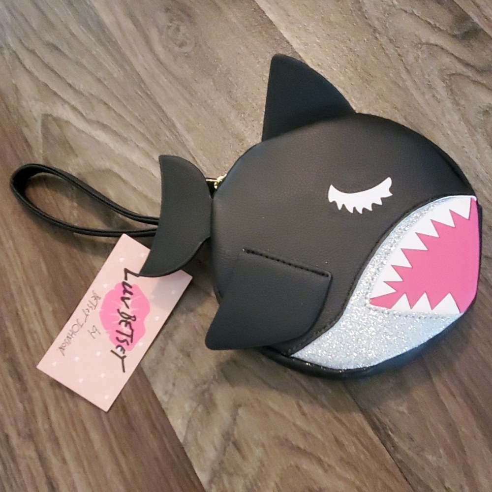 Betsey Johnson SHARK 🦈 wristlet